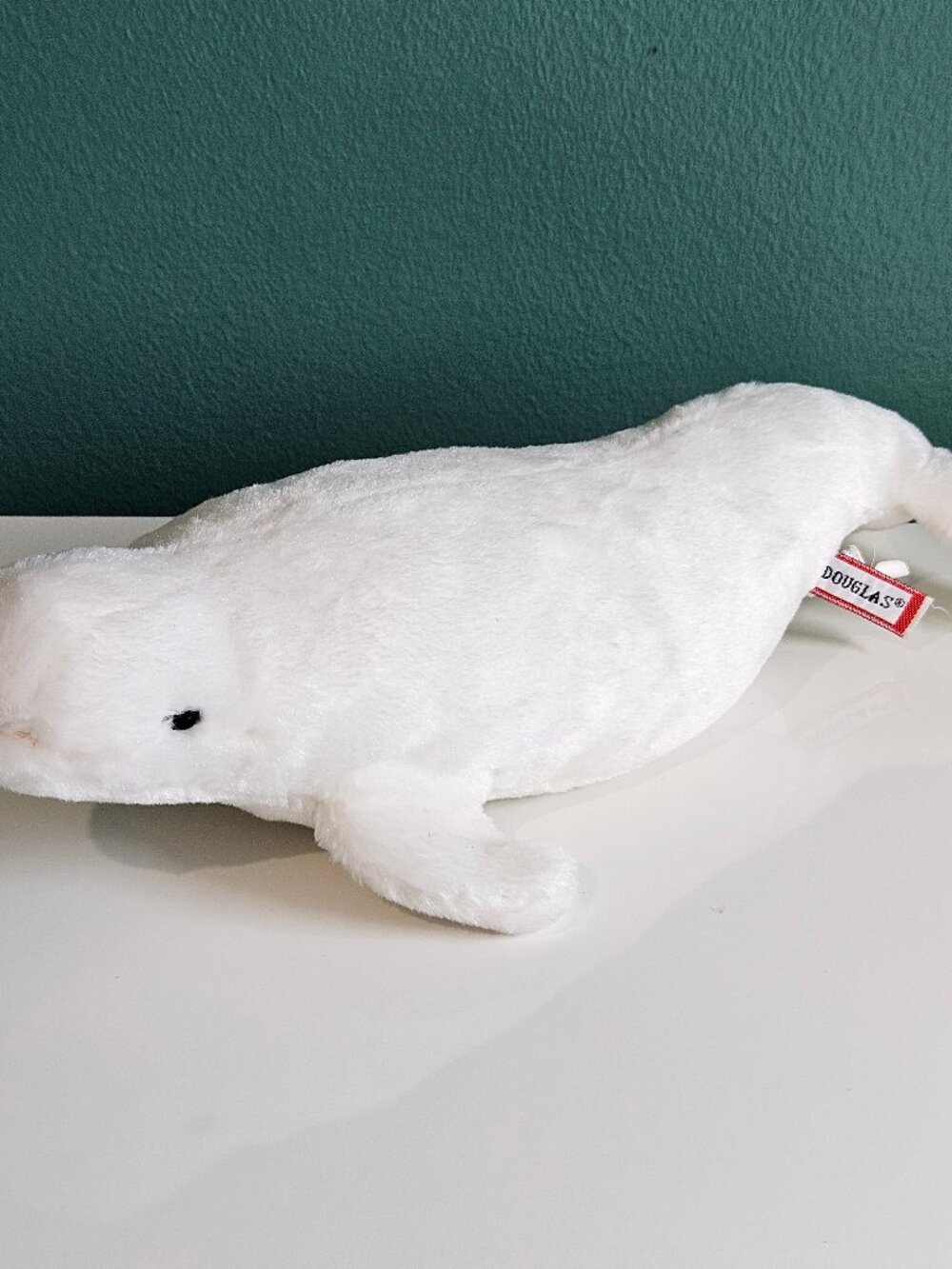 Douglas Beluga Whale 12" Plush White Stuffed Animal